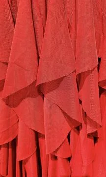 Close-up of bright red fabric Stock Photos