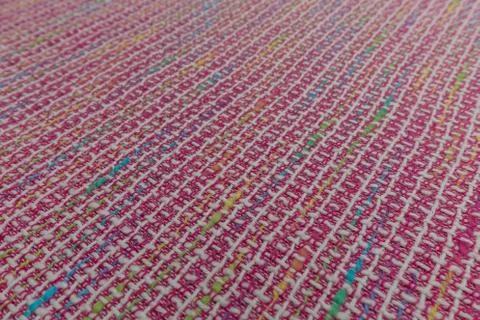 Close up of brightly colored fabric with textile texture Stock-Fotos