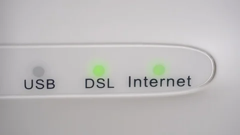 Close up of broadband internet modem 動画素材 102492640