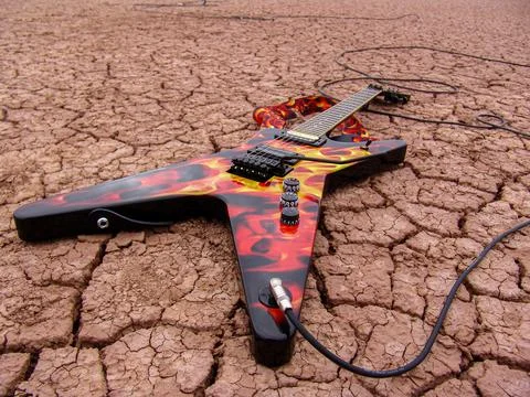 Close-up of broken and grunge texture of the arid floor Stock Photos