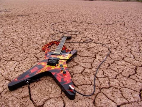 Close-up of broken and grunge texture of the arid floor Stock Photos