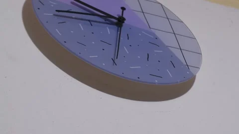 Close up of the broken second hand of a clock Stock Footage 335402180