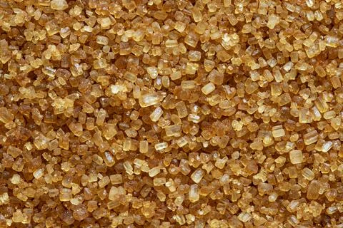 Close up of brown cane sugar texture background Stock Photos