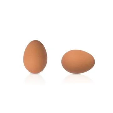 Close-up on a Brown eggs Stock Photos