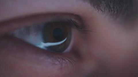 Close-up of a brown eye 스톡 동영상 234349974