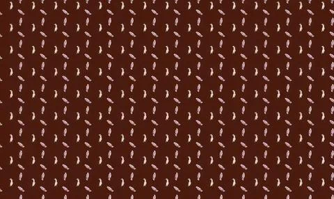 Close-up of brown fabric with small white dotted pattern Stock Illustration