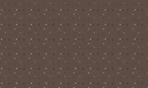 Close-up of brown fabric with small white polka dots pattern Stock Illustration