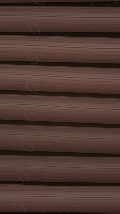 Close-up of brown horizontal window blinds texture Stock Footage 346207452