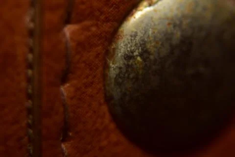 Close up of brown leather texture background macro photography Stock Photos