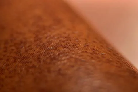 Close up of brown leather texture background macro photography Stock Photos