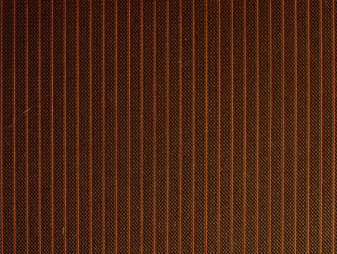 Close Up Brown Orange Woven Textile Fabric Stripe Pattern Texture Background Stock Photos