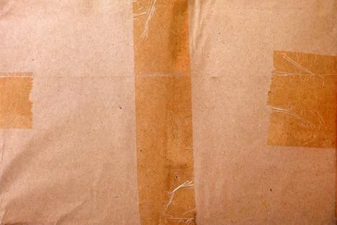 Close-up Brown Parcel Background. Foto stock