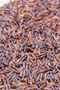Close-up  brown rice background Foto stock