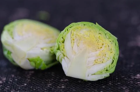 Close up Brussels sprouts Stock Photos