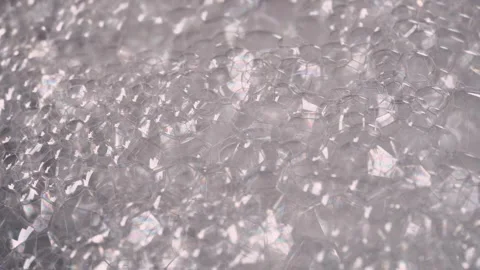 Close up Bubble Foaming Soap Shampoo Видео 243716090