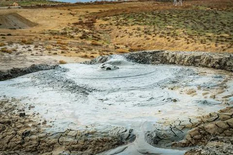 Close up of a bubble volcano Stock Photos