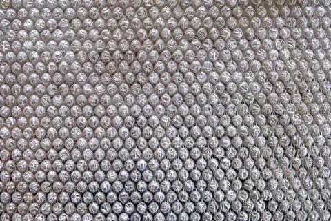Close up of bubble wrap foil texture for background and overlay Stock Photos