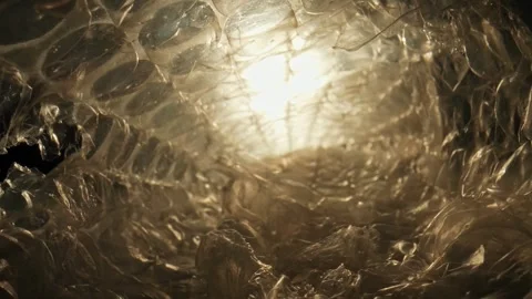 Close Up of Bubble Wrap Texture for Packaging Solutions Stock Footage 309293703