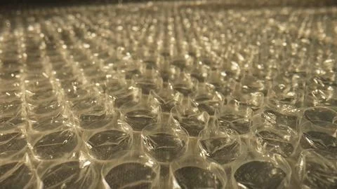 Close Up of Bubble Wrap Texture for Packaging Solutions Stock Photos