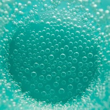 Close up of bubbles in a glass Stock-Fotos