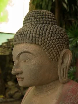 Close up buddha statue. Stock Photos