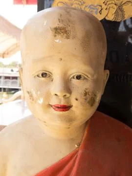 Close up buddha statue. Stock Photos