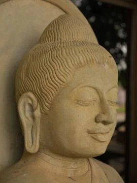Close up buddha statue. Stock Photos