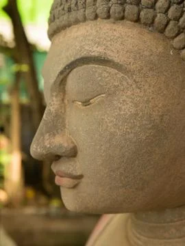 Close up buddha statue. Stock Photos