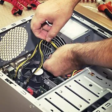 Close up Build a PC builder close up Build a PC builder Copyright: xZoonar... 스톡 사진
