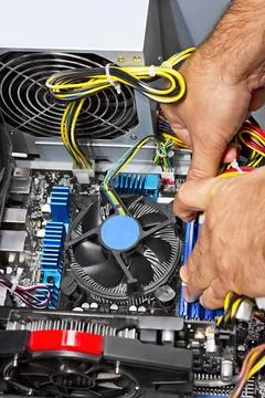 Close up Build a PC builder close up Build a PC builder Copyright: xZoonar... Stock Photos