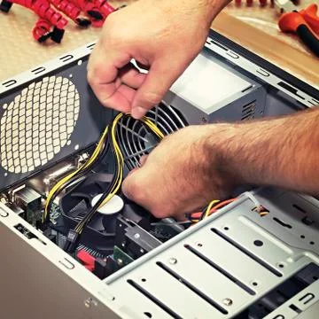 Close up Build a PC builder Stock Photos