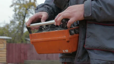 Close-up of the Builder with the control panel of the concrete filling machine Video stock 98980129