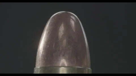 Close up of bullet tip Stock Footage 130830601