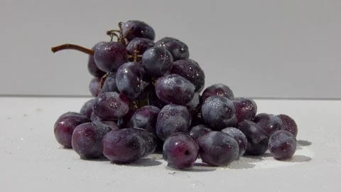 Close up of a bunch of grapes Stock Footage 159617669