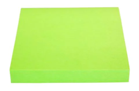Close-up of a bundle of adhesive notes Foto stock