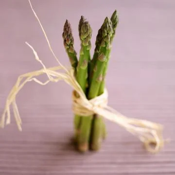 Close up of a bundle of asparagus Stock Photos