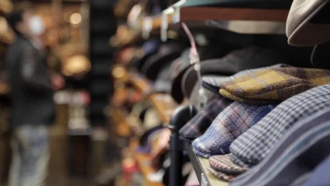 Close Up of Bureau's on Clothes Rack Stock Footage 73119804