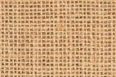 Close up burlap background. Stock Photos