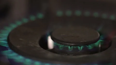 Close-up of the burner Stock Footage 265098035
