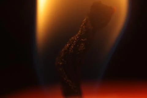 Close up of a burning candle Stock Photos