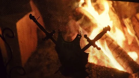 Close up burning fire in the fireplace winter firewood design warm february fire 스톡 동영상 105267078