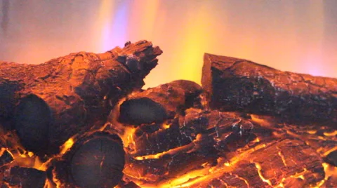 Close up of burning fire Stock Footage 60819359