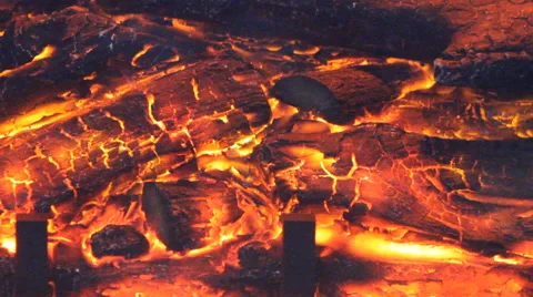 Close up of burning fire Stock Footage 60819447