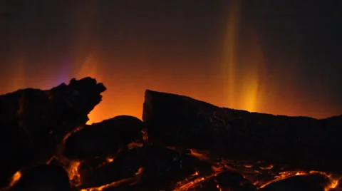 Close up of burning fire Stock Footage 60819607