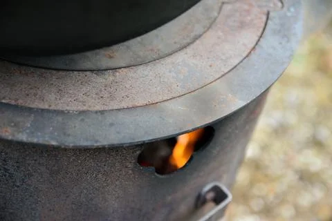 Close-up of burning flames Stock Photos