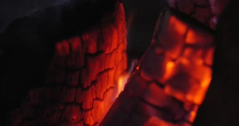 Close-up of a burning hearth. 스톡 동영상 169152327