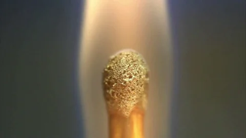 Close-up of burning match Stock Footage