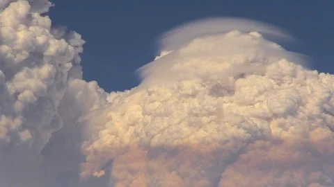 Close up of Bushfire clouds (Pyrocumulonimbus). Stock-Footage 122656258