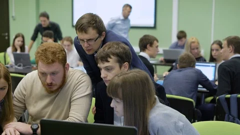 Close up of business team preparing the presentation of their startup. Red Stock Footage 70745937