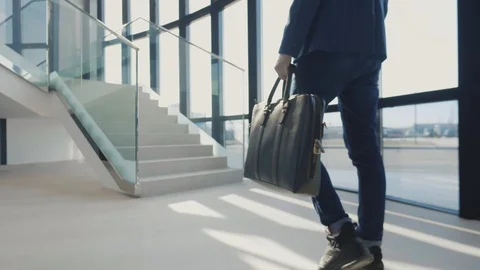 Close up of businessman with briefcase Stock Footage 108627747
